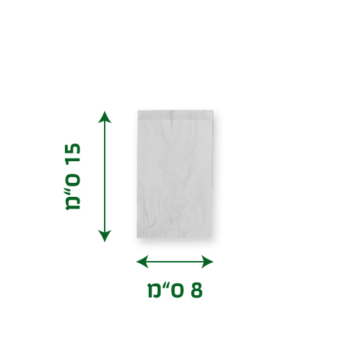 שקיות נייר לבן מספר 1 ארוז 500 שקיות בחבילה 